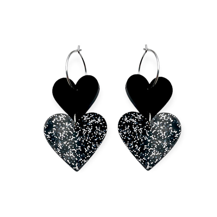 ALL 4 LOVE -black glitter