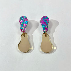 Drip ‘n’ Drops - pastel confetti/golden