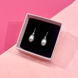 Grey pearls and silver bling