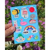 Cute and Sassy Sticker Sheet