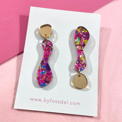 The Upside Down - medium - red confetti