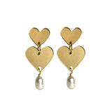 Pearly Hearts - Golden with Pearl