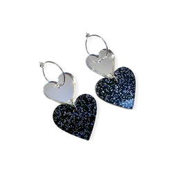ALL 4 LOVE - silvery/ black glitter
