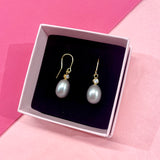 Grey pearls and bling