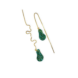 Drip ‘n’ Chains - green glitter