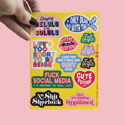 Bold & Colorful Sticker Sheet