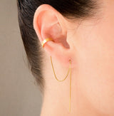 byfossdal earcuff w chain gold