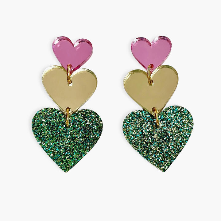 Love is Love - pink/Gold/green glitter
