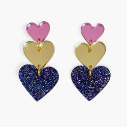 Love is Love - pink/Gold/blue glitter